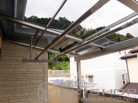 のバルコニー・ベランダ屋根 ライザーテラスII F型 バルコニー屋根 積雪〜20?対応 施工例