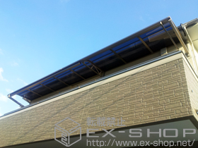 のバルコニー・ベランダ屋根 ライザーテラスII R型 ルーフタイプ 連棟 積雪〜20cm対応+ 汎用形材 施工例