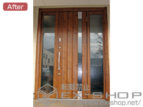 の玄関ドア リシェント 800型 両袖タイプ 施工例