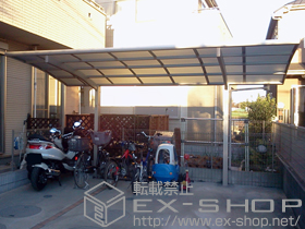 のカーポート レイナポート　積雪〜20cm対応
幅=2,400mm 施工例