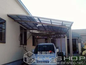 LIXIL リクシル(トステム)のカーポート ルーフポートシグマIII 積雪〜20cm対応 施工例