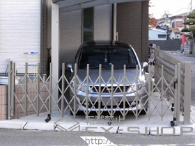 のカーゲート トリップゲート PB型 ノンレール 片開き 施工例