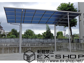 のカーポート レイナポート 積雪〜20cm対応＋着脱式サポート柱 2本入り 施工例