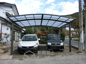 のカーポート カーブポートシグマIII ワイド 積雪〜30cm対応 施工例