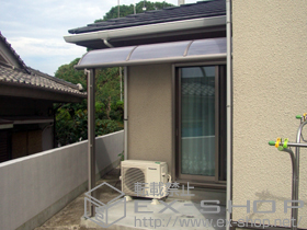 のテラス屋根 ライザーテラスII R型 テラスタイプ 単体 積雪〜20cm対応 施工例