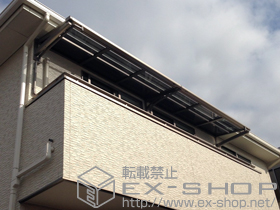 のバルコニー・ベランダ屋根 ライザーテラスII F型 ルーフタイプ 単体 積雪〜20?対応 施工例