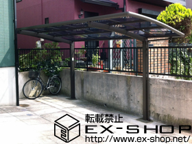 のサイクルポート・駐輪場 カーブポートシグマIII ミニ　積雪〜20cm対応 施工例