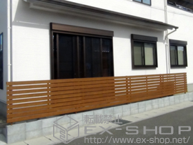 のフェンス・柵 スタンダードフェンス3型 自由柱タイプ 施工例