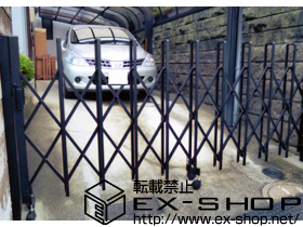 のカーゲート トリップゲート PA型 ノンレール 片開き 施工例