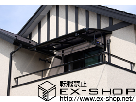 のバルコニー・ベランダ屋根 パワーアルファ L型 ルーフタイプ 積雪〜30?対応 施工例