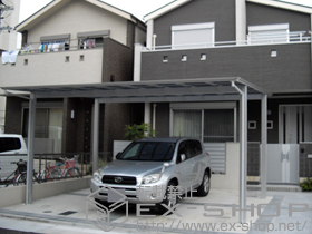 のカーポート アーキデュオ ワイド 積雪〜20cm対応 施工例