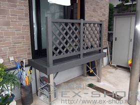 のウッドデッキ リウッドデッキ 200 単体＋リウッドデッキフェンス2型 施工例