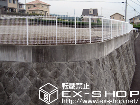 のフェンス・柵 メッシュフェンス G10-R フリー支柱タイプ 施工例