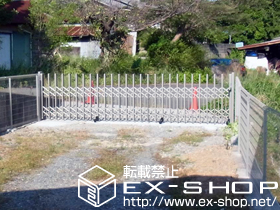 のカーゲート トリップゲート ペットガード型 ノンレール 片開き 47S 施工例