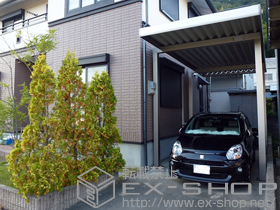 のカーポート ジーポートneo 積雪100cmＡタイプ 4本柱 積雪〜20cm対応 施工例