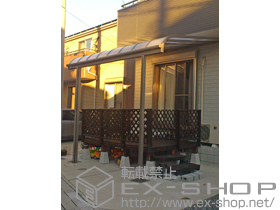 のテラス屋根 ライザーテラスII R型 テラスタイプ 単体 積雪〜20cm対応 施工例