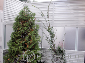 のフェンス・柵 プリレオR9型/シャレオR P型フェンス アルミ多段柱施工 施工例