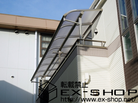 のバルコニー・ベランダ屋根 プレシオステラス R型 屋根タイプ 連棟 積雪〜20cm対応 施工例