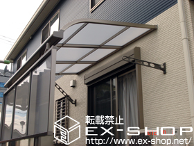 のテラス屋根 ライザーテラスII R型 テラスタイプ 単体 積雪〜20cm対応＋前面スクリーン1段 施工例