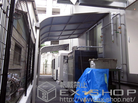 のテラス屋根 ライザーテラスII R型 テラスタイプ 単体 積雪〜20cm対応 施工例