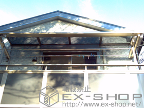 のバルコニー・ベランダ屋根 ライザーテラスII R型 ルーフタイプ 単体 積雪〜20cm対応 施工例