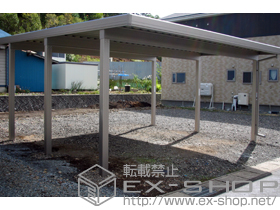 のカーポート テリオスポートIII 3000 2台用 6本柱 施工例