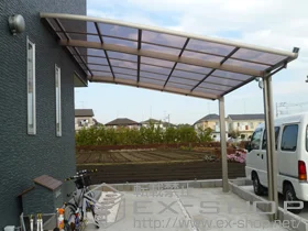 LIXIL リクシル(トステム)のカーポート ルーフポートシグマIII 積雪〜30cm対応 施工例