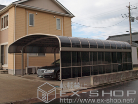 のカーポート テールポートシグマIII ワイド 延長 積雪〜20cm対応 施工例