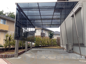 のカーポート F-1 積雪〜20cm対応+F-1 側面パネル 施工例