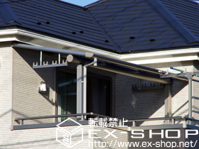 のバルコニー・ベランダ屋根 ヴェクターテラス F型 屋根タイプ 単体　積雪〜20cm対応＋吊り下げ物干し　標準　2本入 施工例