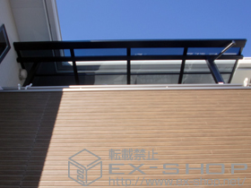 のバルコニー・ベランダ屋根 ライザーテラスII F型 屋根タイプ 単体 積雪〜20cm対応 施工例