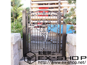 の門扉 フェスタB型 片開き 柱使用 施工例