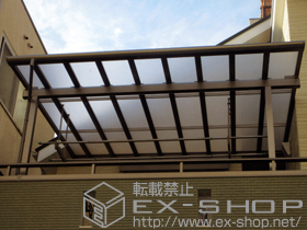 のバルコニー・ベランダ屋根 パワーアルファ F型 テラスタイプ 単体 積雪〜30cm対応 施工例