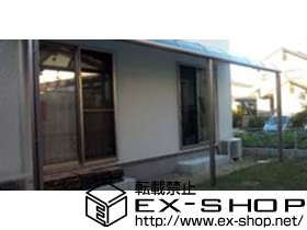 のテラス屋根 ライザーテラスII R型 テラスタイプ 連棟 積雪〜20cm対応 施工例