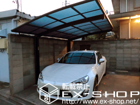 のカーポート プレシオスポート　積雪〜20cm対応＋着脱式補助柱　2本入り 施工例