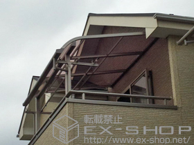 のバルコニー・ベランダ屋根 ライザーテラスII R型 屋根タイプ 単体　積雪〜20cm対応 施工例