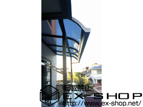 のテラス屋根 ライザーテラスII R型 テラスタイプ 単体 積雪〜20?対応 施工例