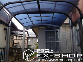 のカーポート レイナワンポート 積雪〜20cm対応＋ 屋根ふき補強部材　1セット 施工例