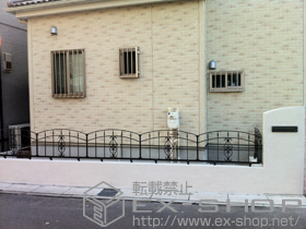 のフェンス・柵 コラゾン1型フェンス フリーポールタイプ 施工例