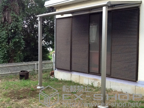 のテラス屋根 ヴェクターテラス F型 テラスタイプ 単体 積雪〜20cm対応 施工例