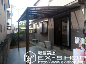 のテラス屋根 ライザーテラスII F型 テラスタイプ 単体 積雪〜20cm対応 施工例