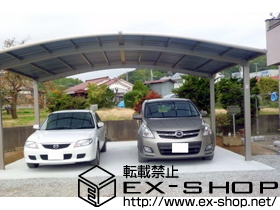 のカーポート カーブポートシグマIII ワイド 積雪〜20cm対応 施工例