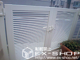 の門扉 プリレオ R1型 両開き 柱使用 施工例