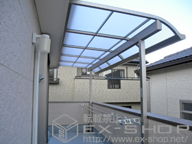 のバルコニー・ベランダ屋根 ライザーテラスII R型 屋根タイプ 単体 積雪〜20ｃｍ対応 施工例