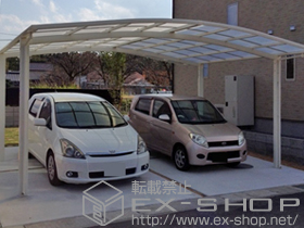 のカーポート カーブポートシグマIII ワイド 積雪〜30cm対応 施工例