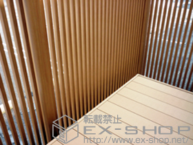 のウッドデッキ リウッドデッキ200＋Gスクリーン 縦格子 施工例