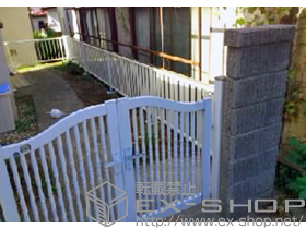 のフェンス・柵 ハイミレーヌR4型 フリーポールタイプ 施工例