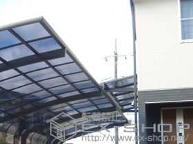 のバルコニー・ベランダ屋根 ライザーテラスII F型 ルーフタイプ 積雪〜20cm対応 施工例