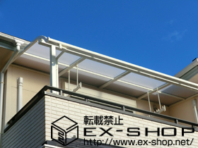 のバルコニー・ベランダ屋根 ライザーテラスII R型 屋根タイプ 単体 積雪〜20cm対応 施工例