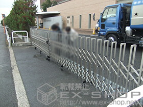 のカーゲート トリップゲート ペットガード型 ノンレール 両開き80W 施工例